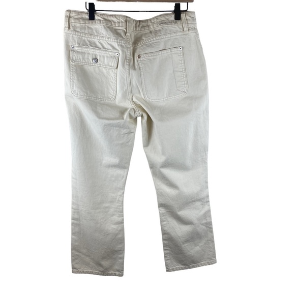 Current Elliot Cropped Boot Cut Front Patched Pockets Jeans in Wash Out Size 31 - Picture 8 of 10